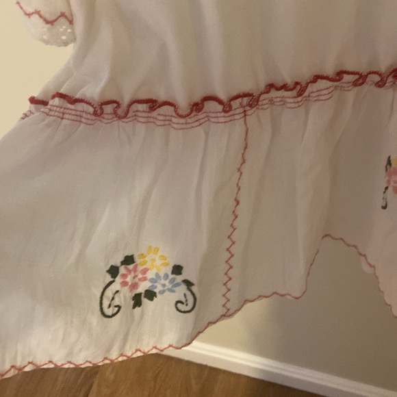 Anthropologie flutter sleeve cotton flowers top Sz M - Picture 6 of 6